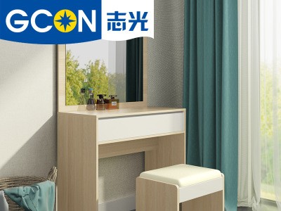 北欧梳妆台收纳柜经济型卧室梳妆桌椅小户型现代简约化妆桌带镜子图2