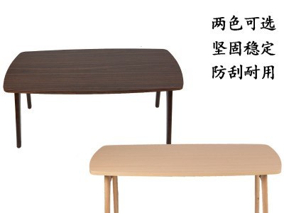 厂家直销日式简约创意可折叠纯木茶几双层办公室茶几木桌子简易图3