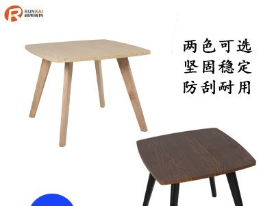 润凯日式简约实木茶几果壳圆盘几极简现代卧室边几小桌子厂家批发图3