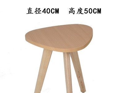 润凯日式简约实木茶几果壳圆盘几极简现代卧室边几小桌子厂家批发图4