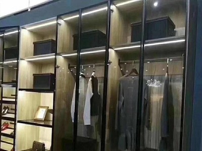 家具型材全铝衣柜定制 铝合金极简风格整体衣帽间组合厂家专供图2