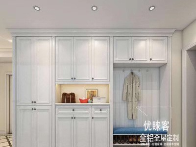 全铝家具全屋定制 卧室铝合金衣柜简约现代衣帽间厂家直销图5