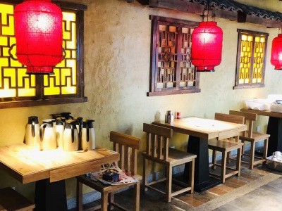 供应饭店家具餐厅橡木桌子凳子全实木简约桌椅欢迎来图定制图3