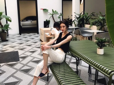 北欧奶茶咖啡店金属户外桌椅室外铁艺桌庭院彩色露天桌椅组合定制图2