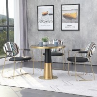 洽谈桌椅组合小圆桌一桌四椅 创意简约商务接待 设计师样板房餐椅
