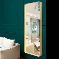 北欧铁艺全身镜 服装店落地式试衣镜 创意家用卧室壁挂贴墙穿衣镜