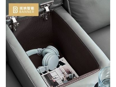 厂家直供头层牛皮沙发客厅皮艺智能意式家具极简约L型沙发组合图2