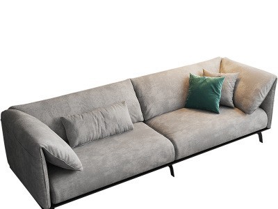 sofa意式极简沙发 客厅四人位组合小户型网红沙发 ins北欧科技布图1