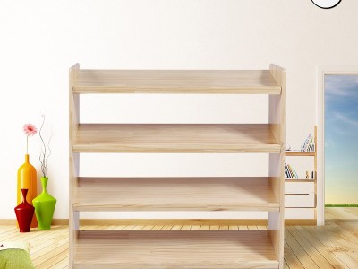 现代简约多层实木玩具柜 幼儿园家具图书柜 定制小型长条收纳架图3