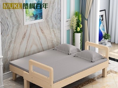 实木沙发床可折叠两用床多功能客厅书房阳台沙发小户型单人双人床图2