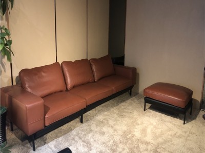 后现代极简轻奢皮沙发进口纳帕真皮沙发客厅家具图3