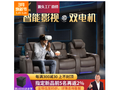家庭影院沙发头等太空舱影视厅影音室别墅多功能电动真皮沙发组合图3