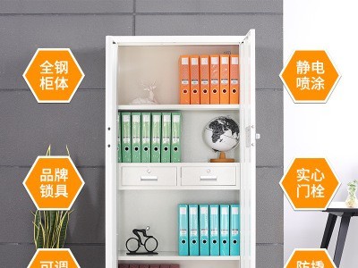 钢制保密柜指纹锁文件柜智能电子密码锁资料柜财务档案柜保密柜子图2