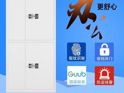 厂家直销钢制双节文件柜保密柜国保锁指纹锁电子锁保险柜供应批发图3