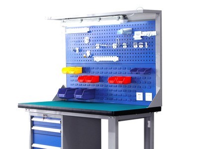 重型工作台实验室操作台双柜工作台配抽屉工具桌车间操作台维系桌