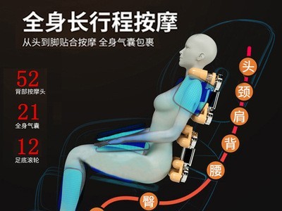 按摩椅厂家批发家用电动全身全自动揉捏零重力多功能太空舱按摩器图2