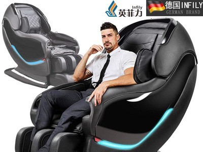 厂家出跨境口音乐电动按摩椅家用全自动SL导轨3D机械手老人沙发椅图2