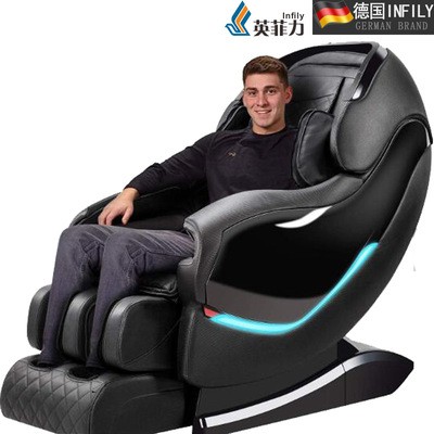 厂家出跨境口音乐电动按摩椅家用全自动SL导轨3D机械手老人沙发椅