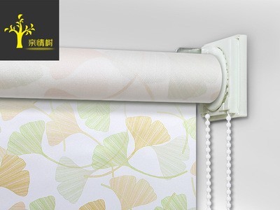 杭州厂家定做金银丝提花半遮光卷帘窗帘办公室工程酒店家居专用图4
