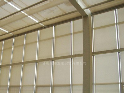 办公室阳光房电动遮阳卷帘升降窗帘 成品定做 手动电动窗帘批发图3
