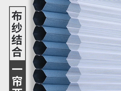 电动日夜蜂巢帘遮光百叶窗帘家用隔热遮阳防晒蜂窝帘卧室客厅书房图3