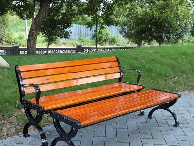 批发公园座椅连排椅休闲长条凳靠背椅公园椅户外塑木长椅
