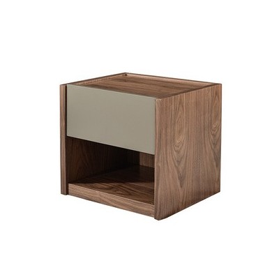 厂家定制北欧卧室胡桃木床头柜现代实木储物收纳柜家用简约小边柜