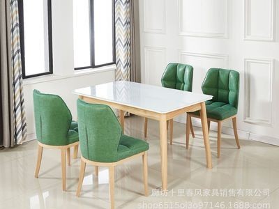 北欧椅子靠背铁艺皮革餐椅家用现代简约电脑椅子酒店椅 一件代发图3