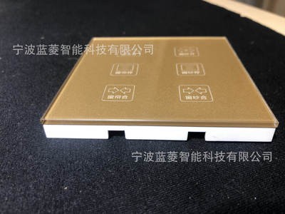 86盒双路 杜亚电动窗帘开关面板 无线遥控器 触摸屏控制器图3