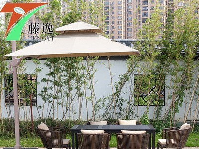 藤编桌椅阳台现代简约露台室外花园酒吧咖啡厅仿藤椅休闲组合家具图3