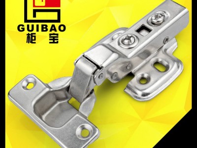 261-15加厚固定铁缓冲液压铰链 八片叠片冷轧钢阻尼柜门合页图5