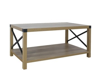 厂家铁艺实木长方形茶桌茶几简约现代客厅茶台创意小桌子小型饭桌