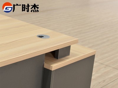 广时杰简约中小型板式连柜职员办公桌 主管桌 中班桌 老板办公桌图2