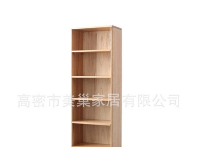 北欧简约书架 实木 书柜 多层置物架 橡木 展示柜 陈列架 储物架图2
