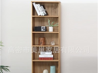 北欧简约书架 实木 书柜 多层置物架 橡木 展示柜 陈列架 储物架图5