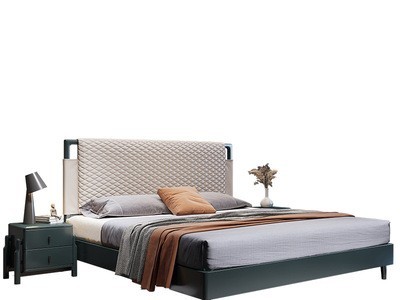 现代简约实木床双人1.5米1.8米北欧轻奢软靠气压高箱储物卧室家具