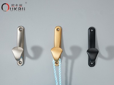 北欧挂钩单钩简约黑色墙壁挂衣钩单个挂钩玄关客厅衣柜服装衣帽钩图2