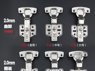 铰链液不锈钢液压缓冲橱柜门合页304阻尼五金弹簧衣柜木门图2