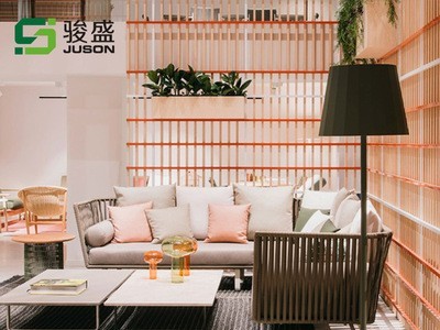 藤编沙发户外家具别墅现代简约沙发组合花园阳台休闲单人藤椅定制图2