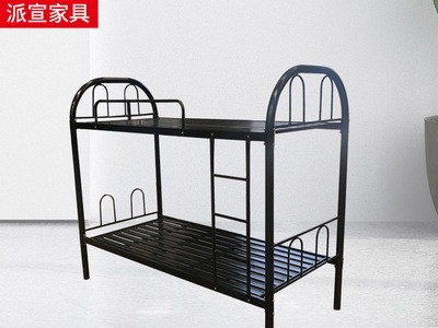 上下铺铁床 员工宿舍双层床学生高低床铁艺床公寓床成人铁架床图4