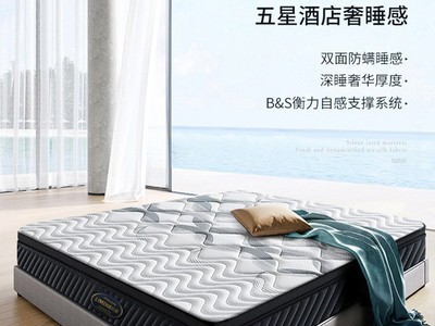 乳胶床垫1.5米1.8m床五星酒店床垫定制席梦思记忆棉加厚软垫铂M爵图2