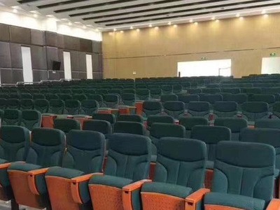 厂家直销会议室多功能排椅礼堂椅 报告厅联排座椅 带小桌板座椅图3