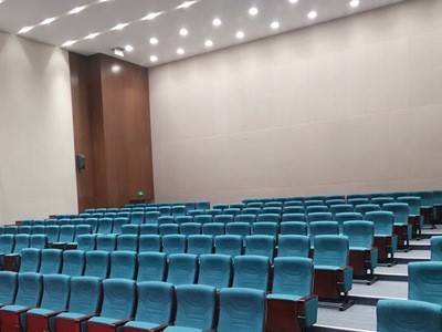 厂家直销礼堂椅 学校报告厅排椅 报告厅带小桌板阶梯座椅 会议椅图3