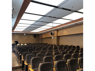 厂家直销报告厅礼堂椅多功能带写字板会议厅礼堂排椅电影院软座椅图5