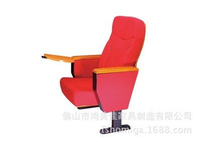 工厂定制PP塑料靠背可带书架写字板会展塑钢办公会议户外折叠椅子图5