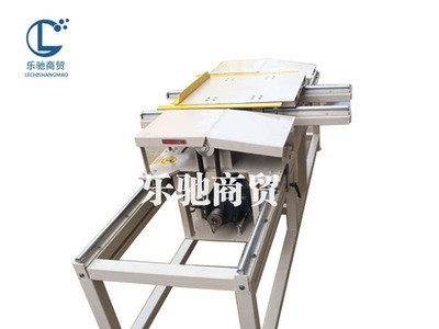 乐驰 木工机械1500型双端锯可调式手动推台锯裁板开料断料木工锯图1