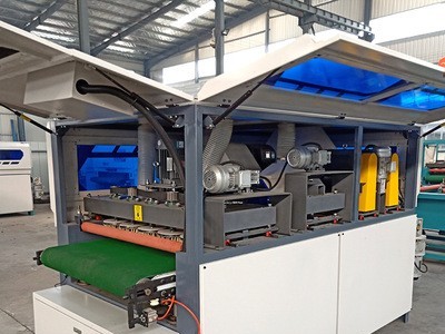 厂家定制密度板木工抛光机 6辊异型抛光机 家具木门橱窗砂光机图2