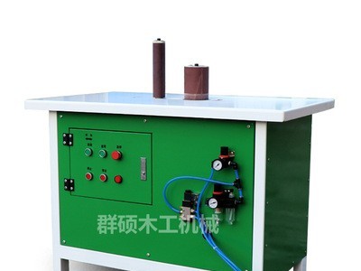 群硕弯曲木砂光机直供 卧式弯料打磨砂光机 异形曲面砂光机图5