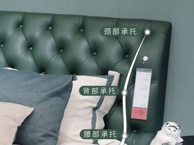 美式轻奢真皮床 北欧大小户型单人双人储物主卧酒店软体真皮床1.8图2