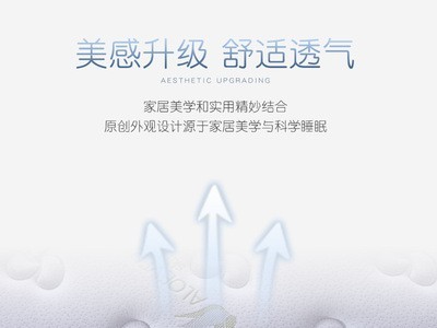 泰国天然乳胶独立弹簧床垫芦荟针织棉面料3e环保椰梦维棕垫可定制图3